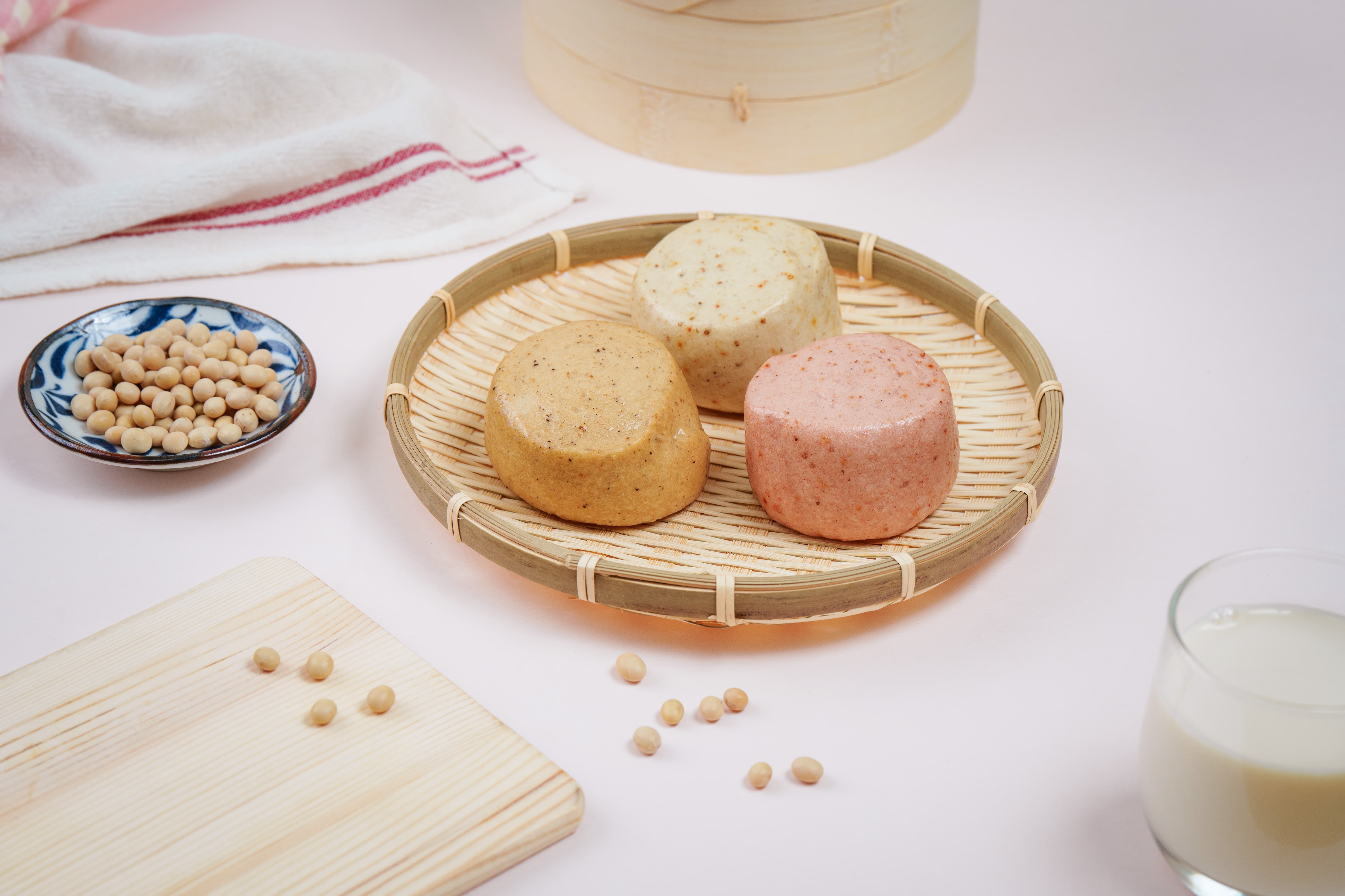 三色豆漿饅頭
