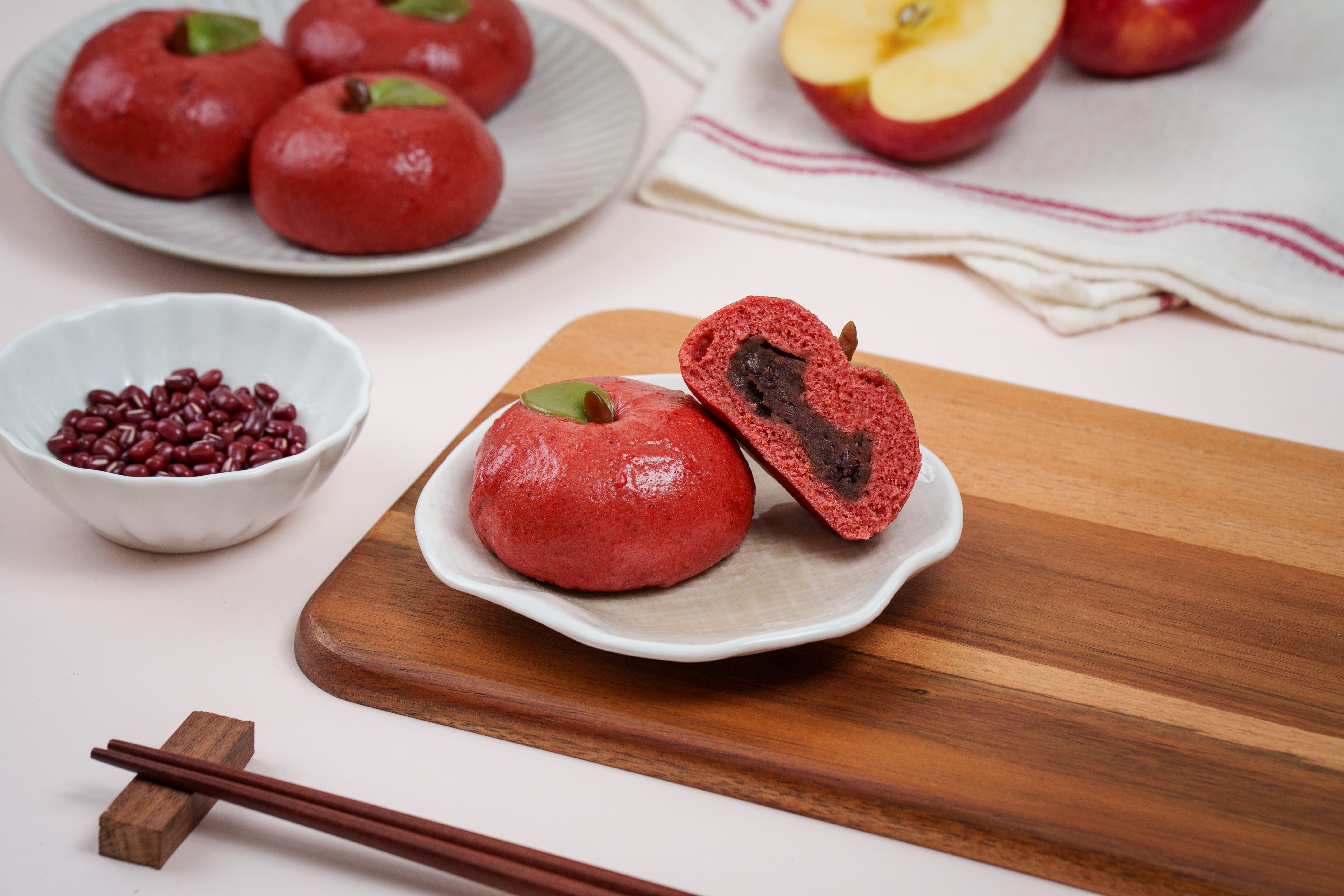 蘋果豆沙包